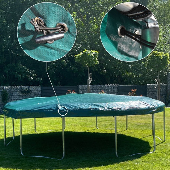 6ft 8ft 10ft 12ft 14ft Round Trampoline Cover in Green - Zero Gravity ...